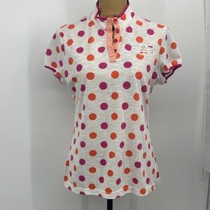 Louis Castel Paris Polka Dot Women's Golf Top